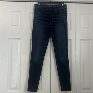 American Eagle Outfitters Women's Dark Blue Skinny Jeans